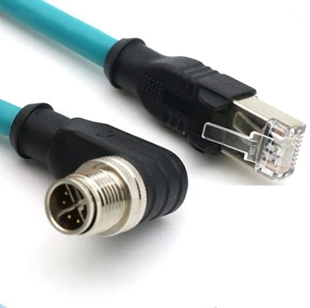 M12 X koda 90 stopinj do kabla RJ45